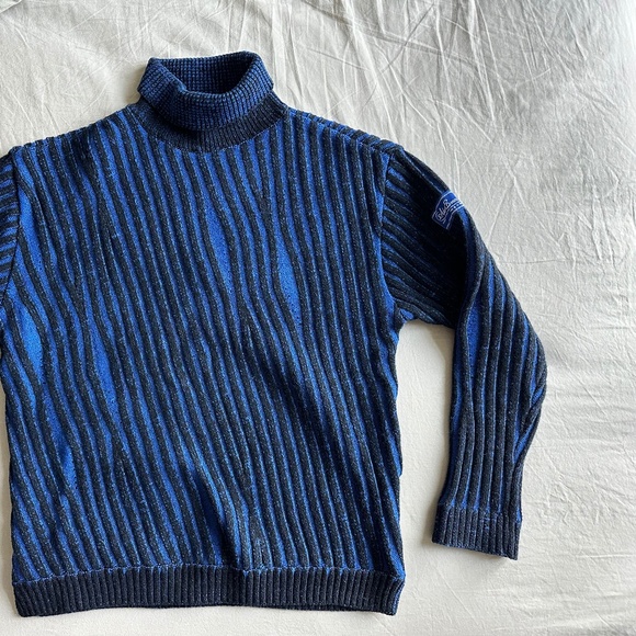 ADER ERROR Blue & Black Frank Turtleneck - Picture 6 of 9